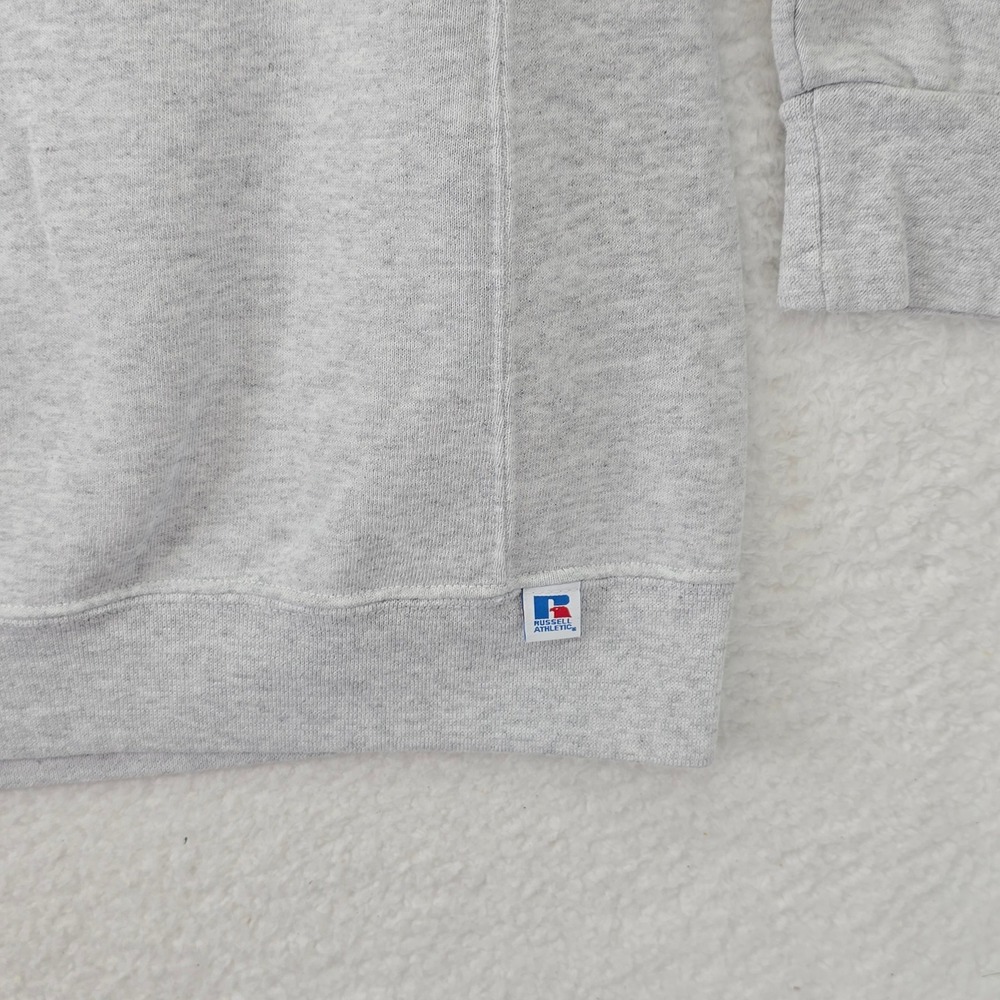Vtg Russell Athletic Mens XXL Heather Gray Crewneck Fleece Sweatshirt Pullover - Picture 8 of 12